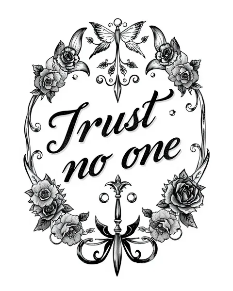 Signification et sens du tatouage "Trust No One"